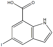 5-Iodoindole-7-carboxylic acid Structure