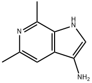 3-AMino-5,7-diMethyl-6-azaindole Structure