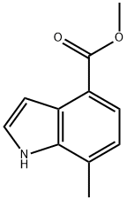 7-Methyl-4-indolecarboxylic acid Methyl ester Structure