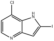 7-클로로-2-요오도-4-아자인돌 구조식 이미지