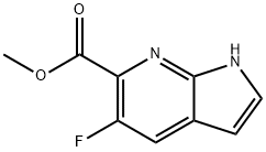 5-Fluoro-7-azaindole-6-carboxylic acid Methyl ester Structure