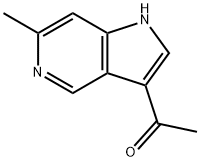 3-Acetyl-6-Methoxy-5-azaindole Structure