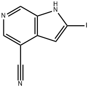 4-Cyano-2-iodo-6-azaindole Structure