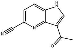 3-Acetyl-5-cyano-4-azaindole 구조식 이미지