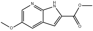 5-Methoxy-7-azaindole-2-carboxylic acid Methyl ester Structure