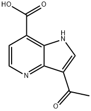 3-Acetyl-4-azaindole-7-carboxylic acid Structure