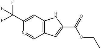 6-TrifluoroMethyl-5-azaindole-2-carboxylic acid ethyl ester 구조식 이미지