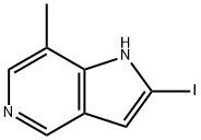 2-Iodo-7-Methyl-5-azaindole 구조식 이미지