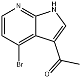 3-Acetyl-4-broMo-7-azaindole 구조식 이미지