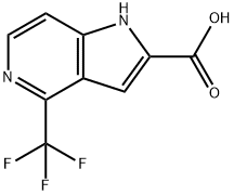 4-TrifluoroMethyl-5-azaindole-2-carboxylic acid Structure