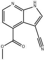 3-Cyano-7-azaindole-4-carboxylic acid Methyl ester Structure
