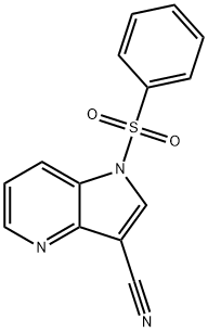 3-Cyano-1-(phenylsulfonyl)-4-azaindole 구조식 이미지