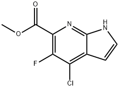 4-Chloro-5-fluoro-7-azaindole-6-carboxylic acid Methyl ester 구조식 이미지