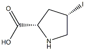 (2S,4S)-4-iodopyrrolidine-2-carboxylic acid Structure