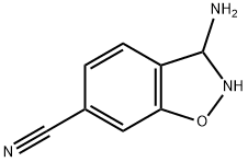 3-Amino-2,3-dihydrobenzo[d]isoxazole-6-carbonitrile 구조식 이미지