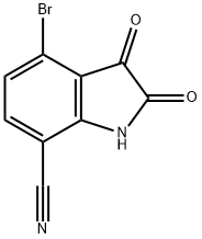 4-Bromo-2,3-dioxoindoline-7-carbonitrile Structure