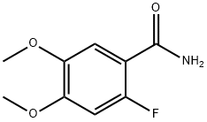 2-Fluoro-4,5-diMethoxy-benzaMide 구조식 이미지