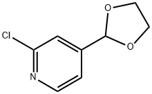 2-클로로-4-(1,3-디옥솔란-2-일)피리딘 구조식 이미지