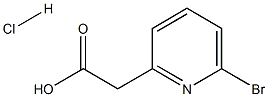 2-(6-BroMopyridin-2-yl)acetic acid hydrochloride 구조식 이미지