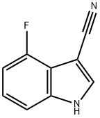4-Fluoro-1H-indole-3-carbonitrile Structure
