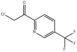 2-chloro-1-(5-(trifluoromethyl)pyridin-2-yl)ethanone Structure