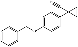1-(4-Benzyloxy-phenyl)-cyclopropane carbonitrile Structure