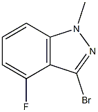 3-BroMo-4-Fluoro-1-Methyl-1H-indazole Structure