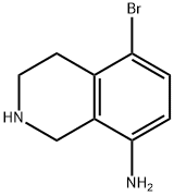 5-BroMo-1,2,3,4-tetrahydroisoquinolin-8-aMine Structure