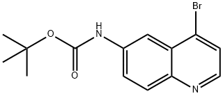 tert-Butyl (4-broMoquinolin-6-yl)carbaMate 구조식 이미지