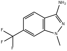 1-Methyl-6-trifluoroMethyl-1H-indazol-3-ylaMine Structure