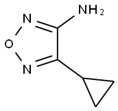 4-cyclopropyl-1,2,5-oxadiazol-3-amine 구조식 이미지