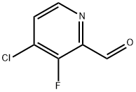 4-클로로-3-플루오로피리딘-2-카발데하이드 구조식 이미지