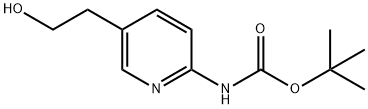 tert-부틸(5-(2-히드록시에틸)피리딘-2-일)카르바메이트 구조식 이미지