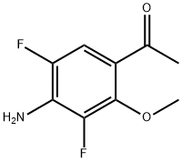 1-(4-Amino-3,5-difluoro-2-methoxy-phenyl)-ethanone 구조식 이미지