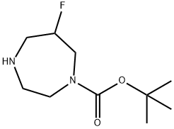 tert-Butyl 6-fluoro-1,4-diazepane-1-carboxylate Structure