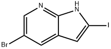 5-BroMo-2-iodo-1h-pyrrolo[2,3-b]pyridine 구조식 이미지