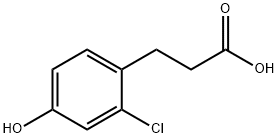 3-(2-Chloro-4-hydroxyphenyl)propionic acid Structure