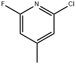 Pyridine,2-chloro-6-fluoro-4-Methyl 구조식 이미지