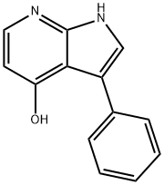 4-Hydroxy-3-phenyl-7-azaindole 구조식 이미지