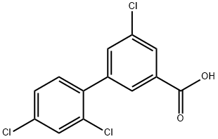 5-Chloro-3-(2,4-dichlorophenyl)benzoic acid Structure