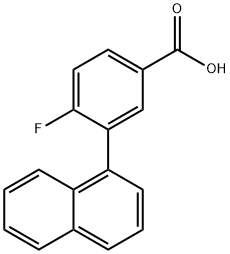 4-Fluoro-3-(naphthalen-1-yl)benzoic acid Structure