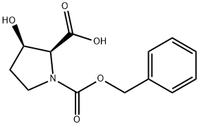 (2S,3R)-3-hydroxy-1,2-Pyrrolidinedicarboxylic acid, 1-(phenylMethyl) ester Structure