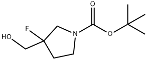 1-Boc-3-fluoropyrrolidine-3-Methanol Structure