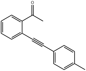 o-(p-tolylethynyl)acetophenone Structure