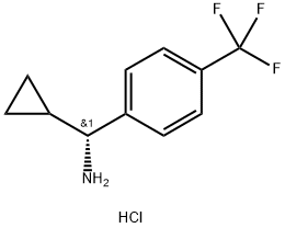 (R)-CYCLOPROPYL(4-(TRIFLUOROMETHYL)PHENYL)METHANAMINE HYDROCHLORIDE Structure