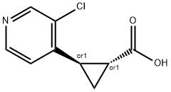 (1R,2R)-2-(3-chloropyridin-4-yl)cyclopropanecarboxylic acid 구조식 이미지