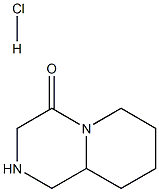 Hexahydro-1H-pyrido[1,2-a]pyrazin-4(6H)-one hydrochloride Structure