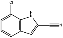 7-Chloro-1H-indole-2-carbonitrile 구조식 이미지