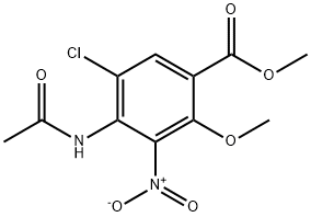 Methyl 4-AcetaMido-5-chloro-2-Methoxy-3-nitrobenzoate 구조식 이미지