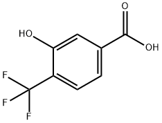 3-하이드록시-4-트리플루오로메틸벤조산 구조식 이미지